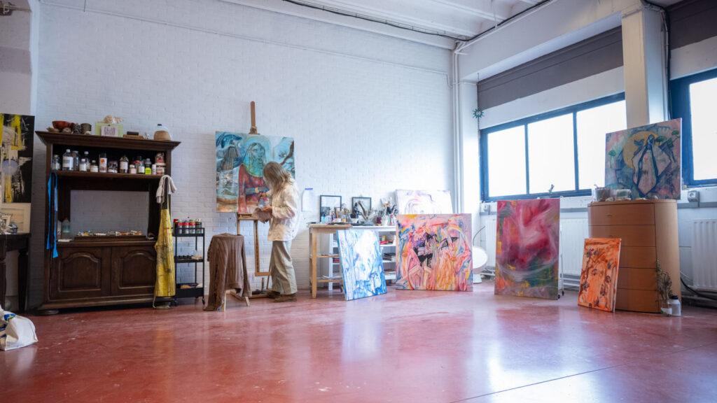 Kunsttempel Griet Goeminne, Atelier in Turnhout van Griet Goeminne