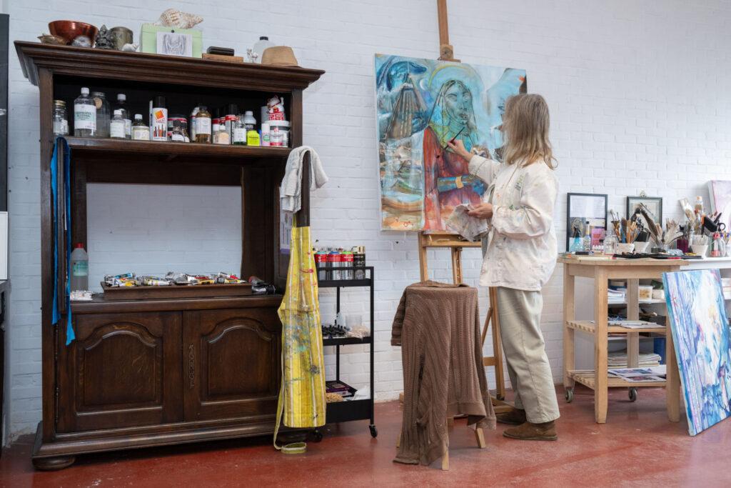 Kunsttempel Griet Goeminne, Atelier in Turnhout van Griet Goeminne